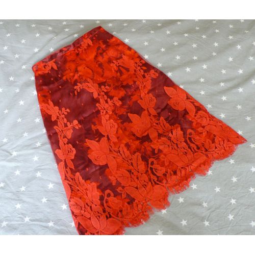 Jupe Stella Cadente Soie 38 Corail