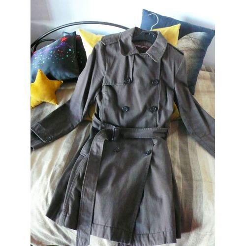 Trench Comptoir Des Cotonniers Le Vestiaire Coton 40 Chocolat 