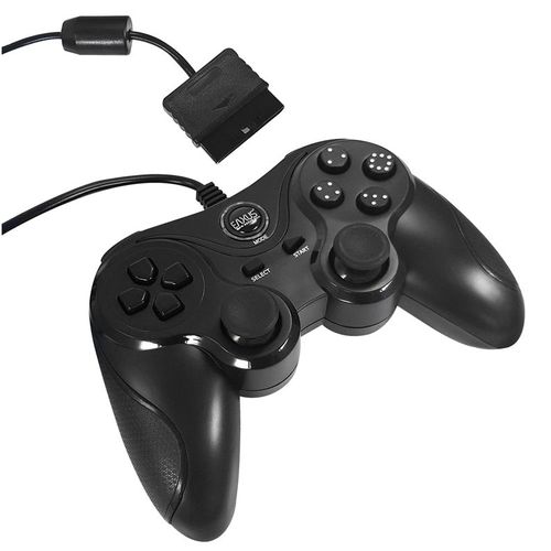 Manette Eaxus 110009s Noir Pour Ps2 (Turbo + Slow)