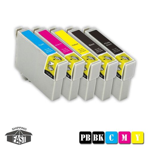 5 CARTOUCHES D'ENCRE ASSORTIES PREMIUM COMPATIBLE T3351 BK V2 XL - T3364 Y V2 XL pour imprimante EPSON XP 630