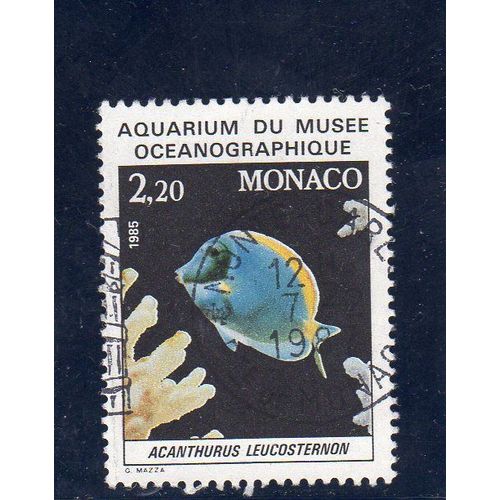 Timbre-Poste De Monaco (Poisson Du Musée Océanographique De Monaco) 