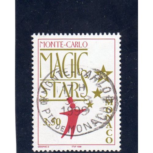 Timbre-Poste De Monaco (Monte-Carlo Magic Stars 1998, Festival De Magie) 