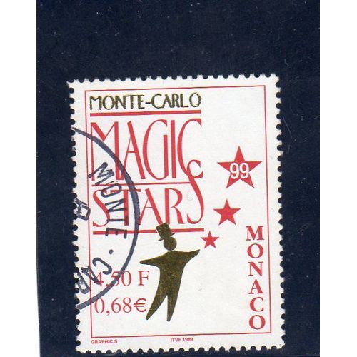 Timbre-Poste De Monaco (Monte-Carlo Magic Stars 1999, Festival De Magie) 