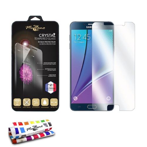 Film De Protection Samsung Galaxy Note 5 En Verre Trempé Avec 1 Stylet Et Chiffon