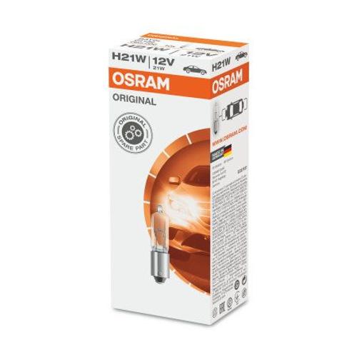 Osram Original H21w, Lampe De Signalisation Halogène, Feu De Recul Et Clignotant Arrière, 64136, 12 V Véhicule De Tourisme, Boîte Pliante (10 Pièces)