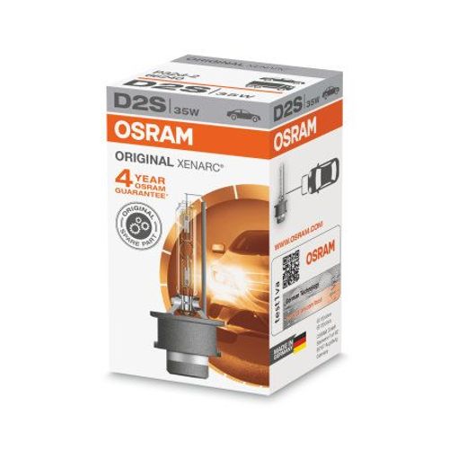 Ampoule Xénon Osram Xenarc Original D2s Hid, Lampe À Décharge, Qualité De L¿Équipement D¿Origine Oem, 66240, Boîte Pliante (1 Pièce)