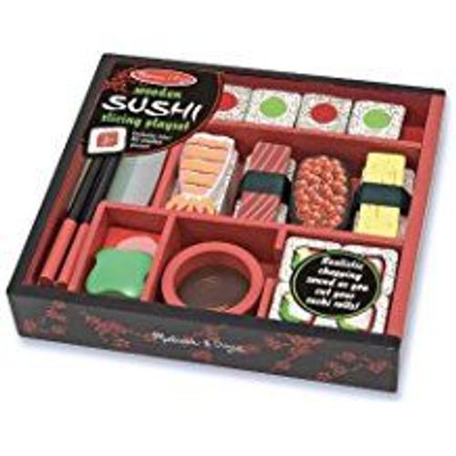 Melissa & Doug 12608 Wooden Sushi Slicing Playset