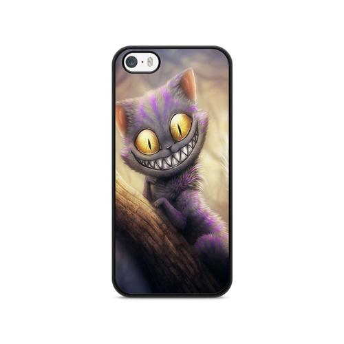 Coque Pour Iphone 7 Plus / 8 Plus Silicone Tpu Cheshire Alice Au Pays Des Merveilles Disney All Mad Here Chat Ref 6