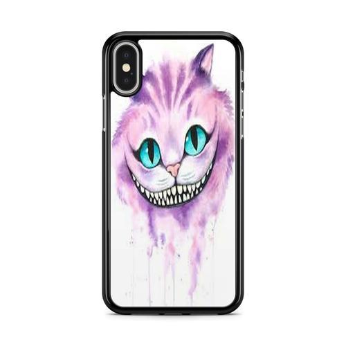 Coque Pour Iphone Xs Max Cheshire Alice Au Pays Des Merveilles Disney All Mad Here Chat Ref 209