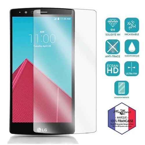 Film De Protection Lg G4 En Verre Trempé Avec Un Stylet Et Chiffon