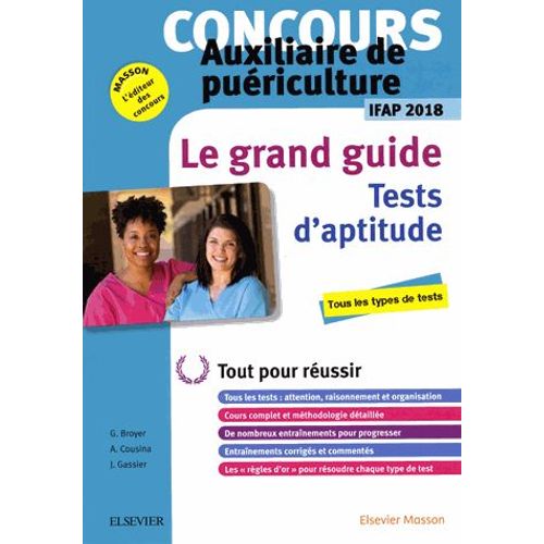 Concours Ap Auxiliaire De Puériculture - Le Grand Guide Les Tests D'aptitude