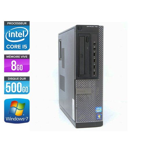 Dell Optiplex 790 Desktop - Intel Core i5-2400 / 3,10 GHz - RAM 8 Go - HDD 500 Go - DVD - GigaBit Ethernet - Windows 7 Professionnel