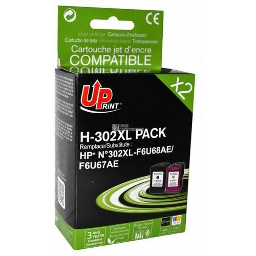 HP 302 cartouche d'encre Noir pour Deskjet 1010, 21XX, 36XX, Envy 45XX,  Officejet 38XX, 46XX d'origine