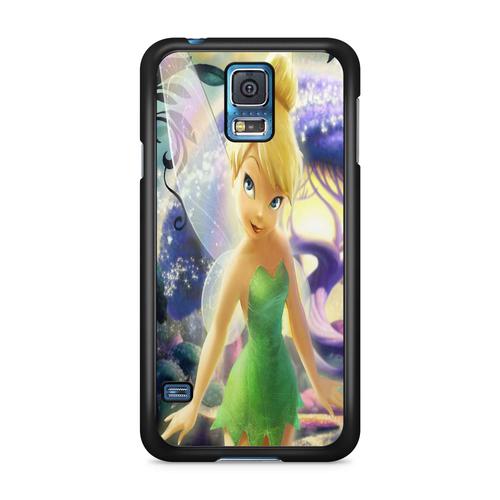 Coque Pour Samsung Galaxy S5 Tpu Clochette Disney Fée Tinkerbell Rock Tatoo Ref 1396