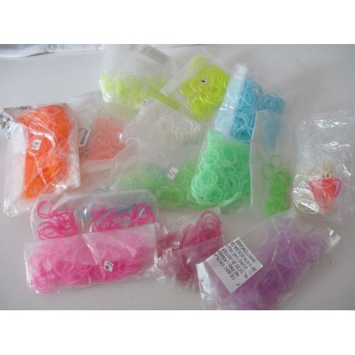 Lot Loom Bands Translucides