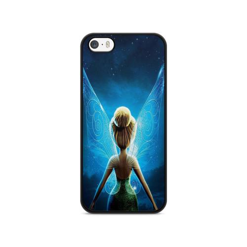 Coque Pour Iphone 5 / 5s / Se 2017 Silicone Clochette Disney Fée Tinkerbell Rock Tatoo Ref 2001