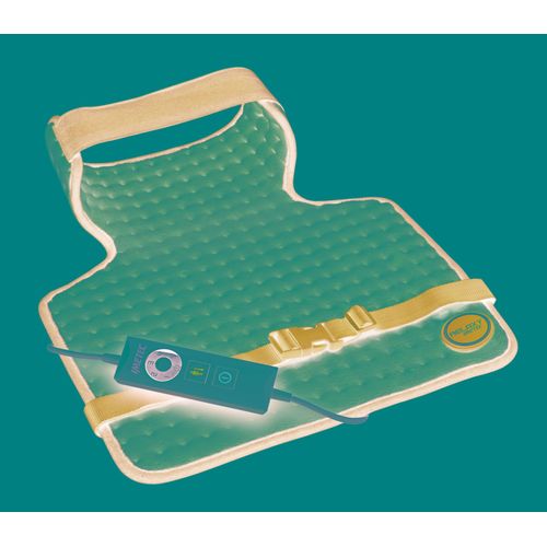 Imetec CHP-02 - Coussin chauffant pour la nuque et le dos - marron clair/bourgogne