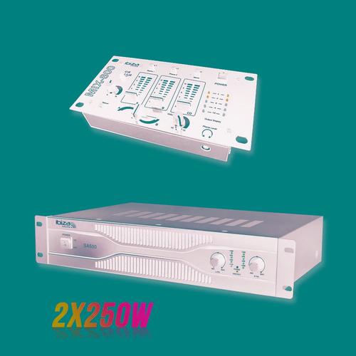 Pack sonorisation amplificateur 500W SA500 + Table de mixage 3 voies 5 entrées MIX800