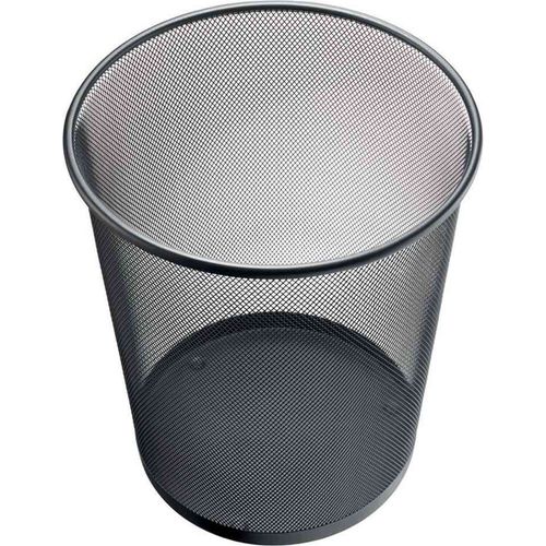 Helit Corbeille À Papier Mesh En Fil Métal 15 Litres H 265 Mm Noir