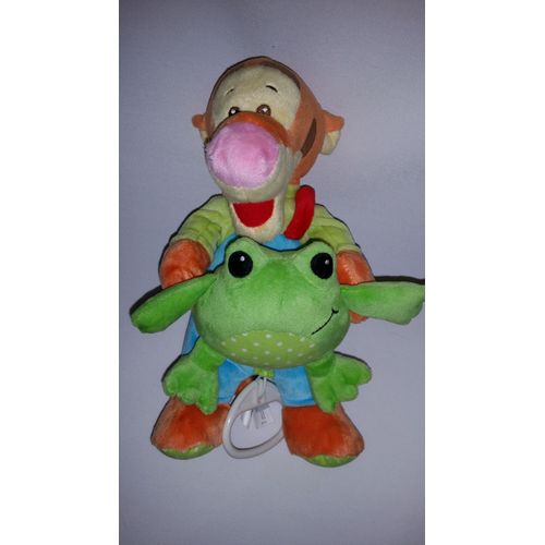 Doudou Musical Tigrou Grenouille Disney Baby Nicotoy Vert Bleu Orange Boite À Musique Bebe Naissance Peluche Verte Éveil Enfant Blanket Comforter Soft Toys Plush 