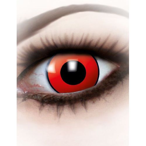 Lentilles Fantaisie Rouge Et Noire Adulte Taille Unique