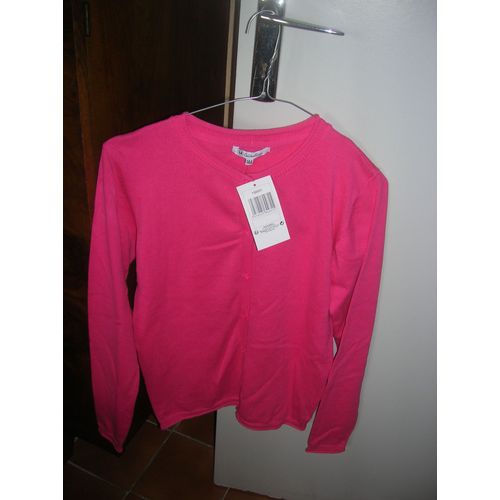 Gilet U Collection Manches Longues Coton 14 Ans Rose
