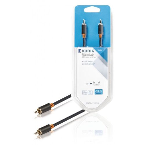 Câble audio numérique RCA M - RCA M DIGITAL RCA Mâle - RCA Mâle 2.00 m Anthracite