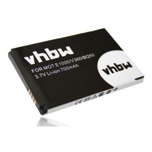Vhbw Batterie Compatible Avec Motorola Flipout Mb511, V1050, V1075, V235, V360, V361, V980 Mobil, Smartphone (700mah, 3.7v, Li-Ion)