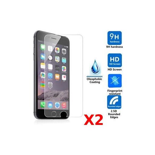 2x Verre Tremp&eacute; iPhone 7/8 Vitre De Protection Clear Haute