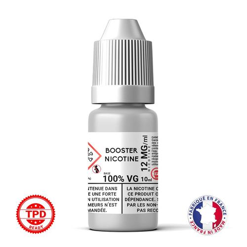 E-Liquide Booster Nicotine 12 mg 10 ml 100% VG pour Mélange DIY