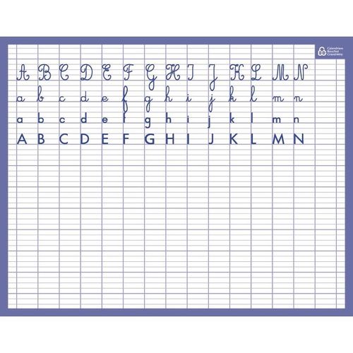 Carpentras Sign Ardoise Rigide Effaçable À Sec "Alphabet & Seyes" 21 X 26,5 Cm
