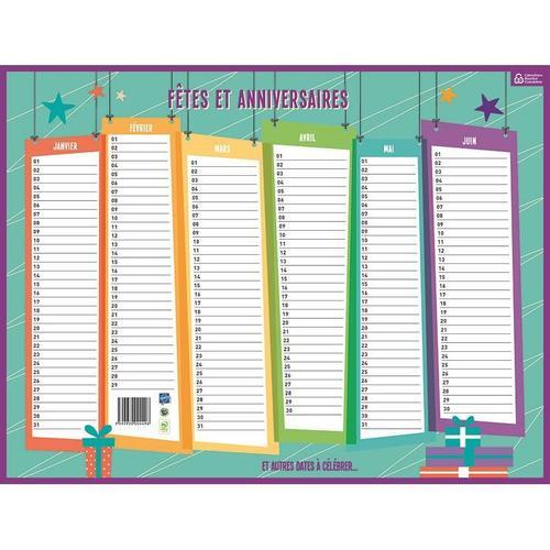 Carpentras Sign Calendrier Perpetuel Fetes Et Anniversaires 32 X 42 Cm Rakuten