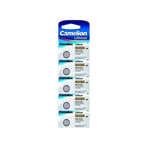 CAMELION - Lot de 5 piles lithium CR1220