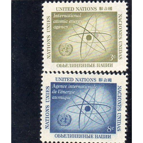 Timbres-Poste Des Nations Unies, Bureau De New-York (Agence Internationale De L'énergie Atomique)