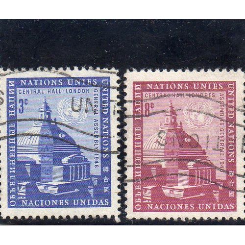 Timbres-Poste Des Nations Unies, Bureau De New-York (10ème Anniversaire De La 1ère Assemblée Générale De L'onu À Londres)