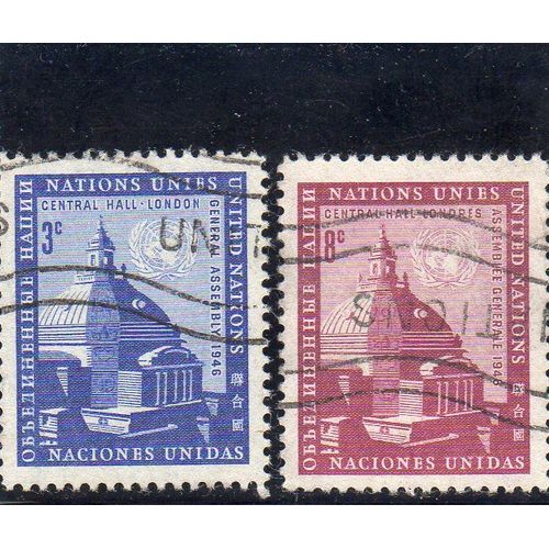 Timbres-Poste Des Nations Unies, Bureau De New-York (10ème Anniversaire De La 1ère Assemblée Générale De L'onu À Londres)