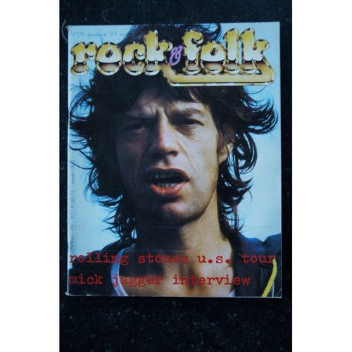 Rock & Folk 179 Mike Jagger Rolling Stones Higelin Ian Hunter Mott Coconuts