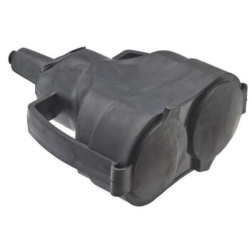 DEBFLEX Double fiche femelle 2P+T 16 A noir