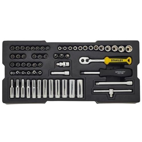 STANLEY Jeu de 60 douilles 1/4" avec embouts