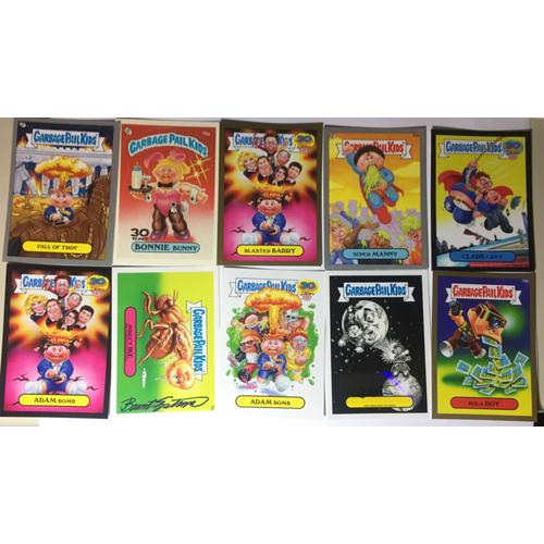 Lot De 10 Cartes Les Crados Gpk Garbage Pail Kids