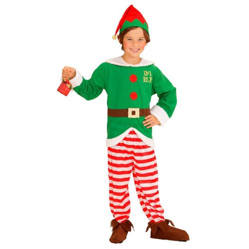 Déguisement Elfe Rayé Enfant Noël 4 À 5 Ans