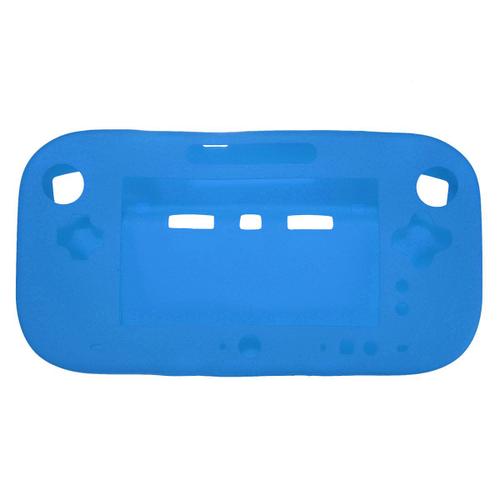 Souple Silicone Etui Housse Coque Protection Pour Nintendo Wii U Console Gamepad Bleu
