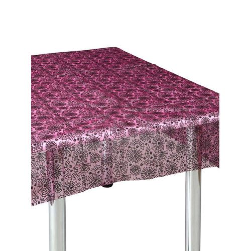 Halloween Table Cloth Spiderweb Pink-Black 147x147cm Taille Unique