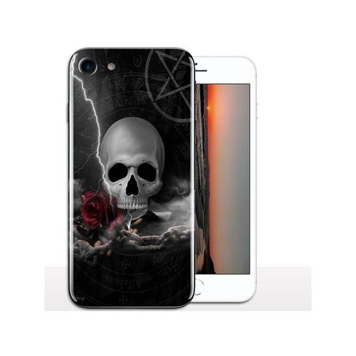 Coque Skull Anarchy Pour Iphone 8 - Coque Telephone Tete De Mort Personnalisée - 4.7 Pouces