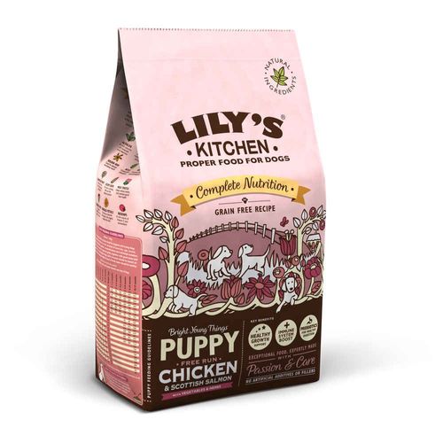 Lily's Kitchen - Croquettes Sans Céréales Au Poulet Fermier Et Au Saumon Pour Chiots - 2,5kg