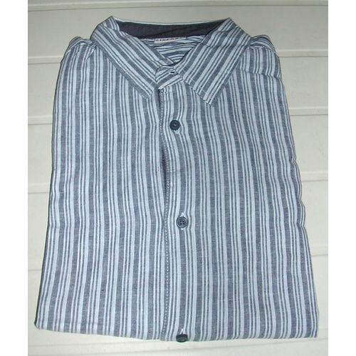 Chemise Livergy À Rayures Bleues Manches Longues