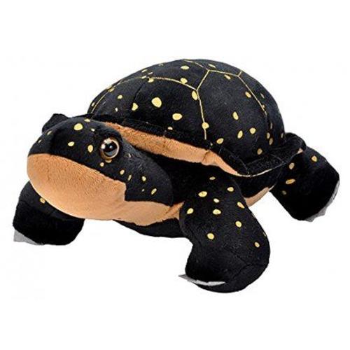 Peluche Tortue Ponctuee Noir De 32cm - Wild Republic