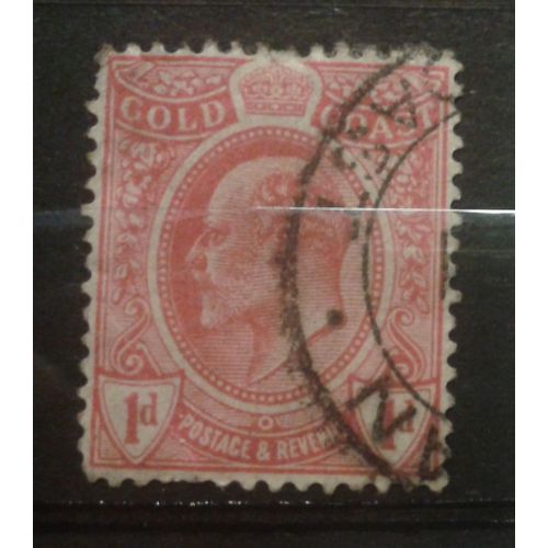 Timbre Gold Coast Côte D'or 1908 Yvert Et Tellier N°67 Roi Édouard Vii Oblitéré