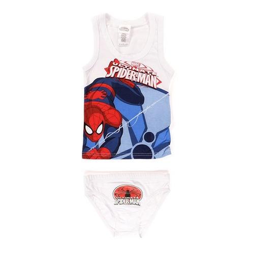 Ensemble Débardeur / Slip Spider-Man 95% Coton 5% Elasthanne * Neuf L'unité * De 2/3 À 6/8 Ans