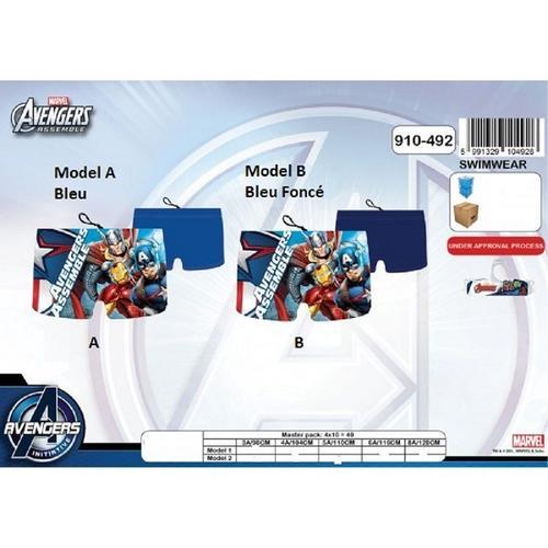  Boxer De Bain / Maillot De Bain Avengers - Model Al?Atoire L'unit? - De 3 ? 8 Ans - 80% Polyester 20% Elasthanne 